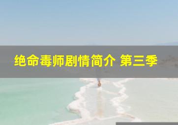 绝命毒师剧情简介 第三季